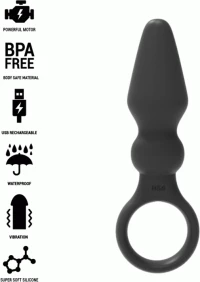 BLACK & SILVER' - OZZY POWERFUL ANAL PLUG SILICONE