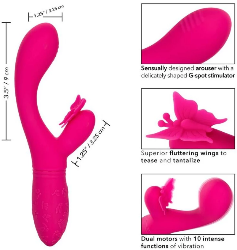 CALIFORNIA EXOTICS BUTTERFLY KISS FLUTTER PINK