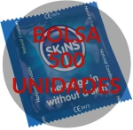SKINS CONDOM NATURAL BAG 500