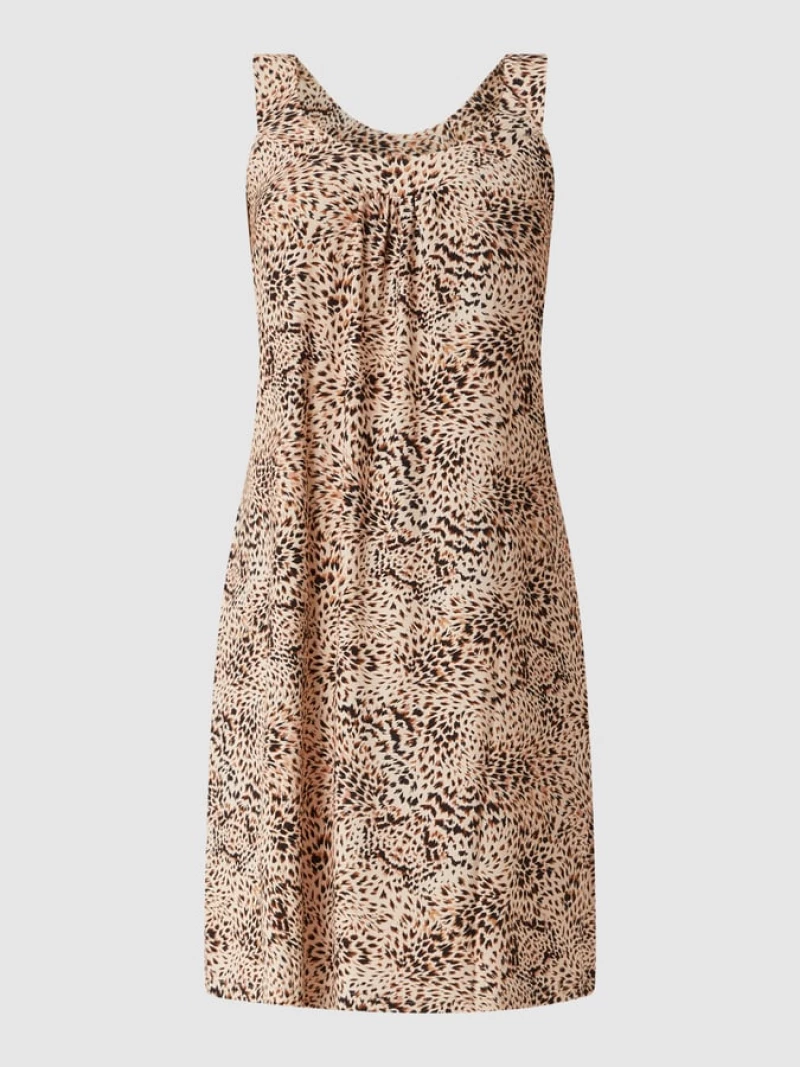 Γυναικείο φόρεμα Pink Label - Κοντό Beachwear - Animal print