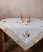Πασχαλινό τραπεζομάντηλο (140cm x 180cm) 9197 Silk Fashion