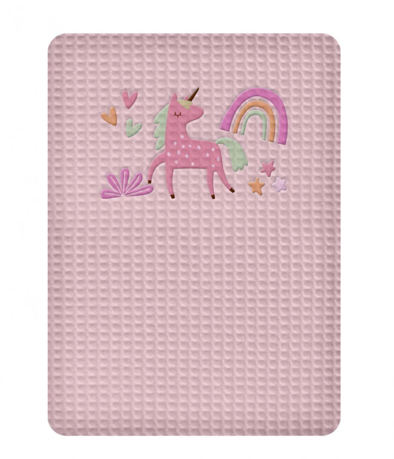 ΚΟΥΒΕΡΤΑ ΠΙΚΕ ΑΓΚΑΛΙΑΣ 80X110 ADAM HOME QUEEN PINK