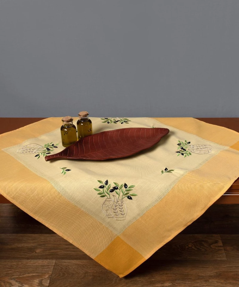 Τραπεζομάντηλο N1 (160cm x 250cm) κίτρινο Silk Fashion