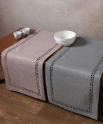 τραβέρσα (45cm x 170cm) bg18 αμέθυστος/γκρί Silk Fashion