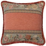 Μαξιλαροθήκη με κρόσσι 572 (45cm x 45cm) κεραμιδί Silk Fashion