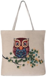Τσάντα κουκουβάγια (45cm x 45cm) 11 Silk Fashion