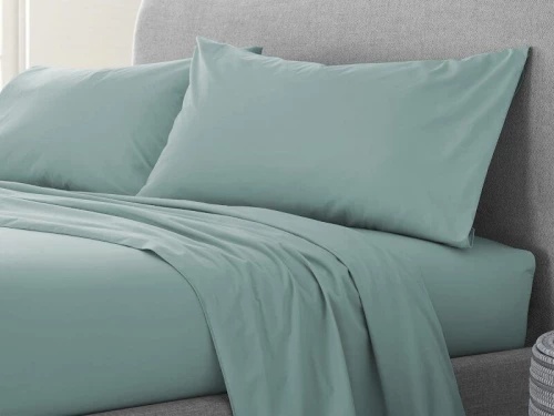 Σετ Σεντόνια Μέντα 100% Βαμβακερά Reactive One Color Γαρύφαλλο - 230x260, Χωρίς Λάστιχο