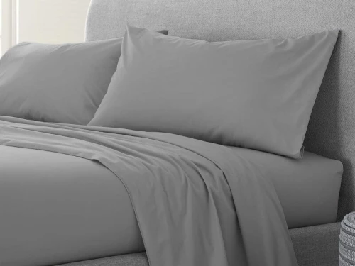 Σετ Σεντόνια Ανοικτό Γκρι 100% Βαμβακερά Reactive One Color Γαρύφαλλο - 200x260, Με Λάστιχο 160x200+30