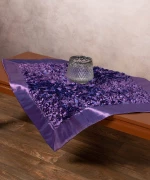 Σατέν καρέ 6134 (85cm x 85cm) μωβ Silk Fashion