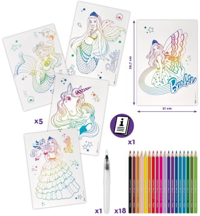 CREATIVE MAPED AQUA ART BARBIE