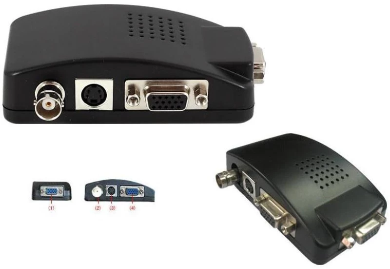 ANGA PS-3001 Μετατροπέας BNC & S-VIDEO σε VGA