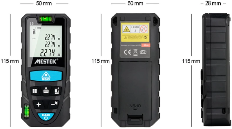 MESTEK S6/50m Μετρητής Απόστασης