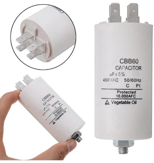 CBB60-2.5 Πυκνωτής AC μονίμου λειτουργίας FASTON 2.5μF/450VAC