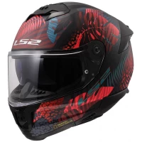 LS2 FF808 Stream II Jungle Matt Black/Blue/Pink