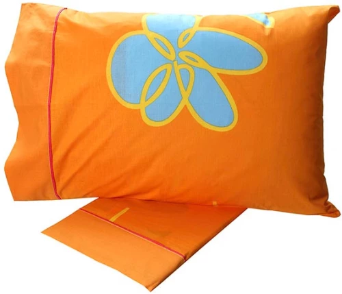 Σετ Σεντόνια Cotton Feelings Εμπριμέ Μονό 160Χ260 Sunshine Orange - p152-187-129-orange