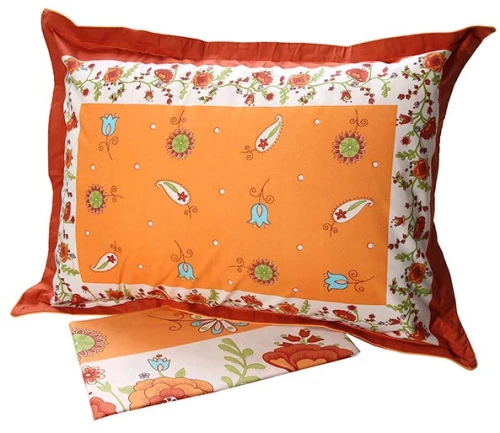 Σετ Σεντόνια Cotton Feelings Εμπριμέ Μονό 160Χ260 Sunshine Orange- p152-187-4675-orange