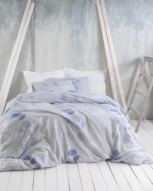 MORIN ΓΚΡΙ ΜΠΛΕ - ΣΕΤ ΣΕΝΤΟΝΙΑ ΦΑΝΕΛΕΝΙΑ ΥΠΕΡΔΙΠΛΟ (230X260)