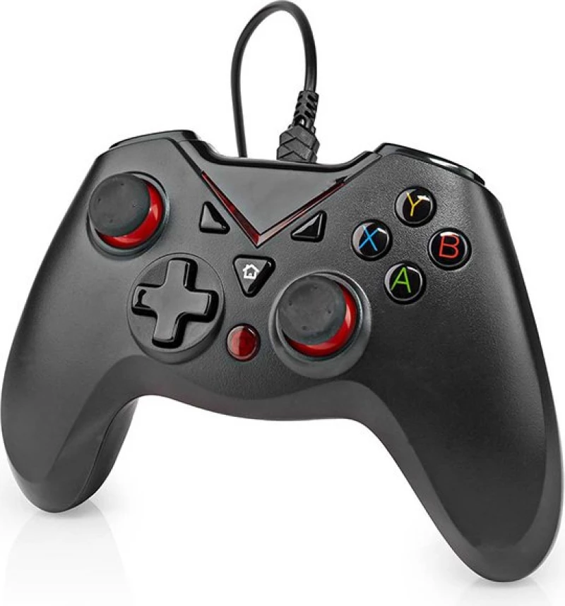Nedis Ενσύρματο Gamepad για PC Μαύρο (GGPD110BK) (NEDGGPD110BK)
