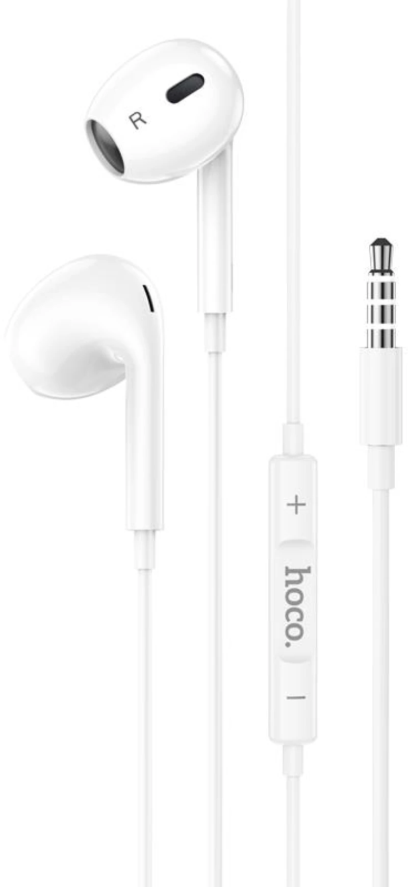 HOCO M101 Max Crystal Grace Ακουστικά με μικρόφωνο, Jack 3.5mm, Λευκά
