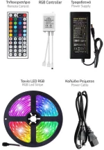Spotlight Σετ Ταινία LED RGB WiFi 12V Στεγανή 14.4W 10m