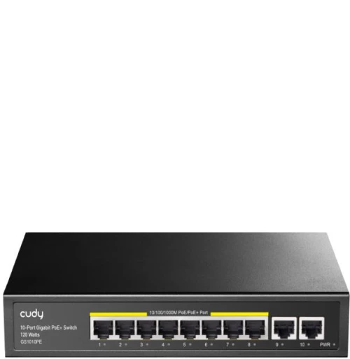 Gigabit 10port Switch PoE Cudy GS1010PE
