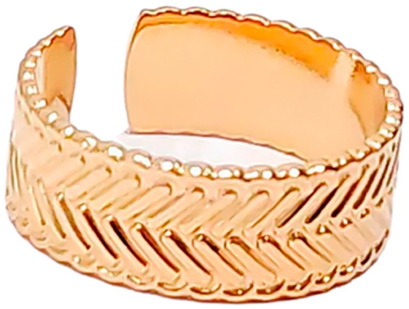 Δαχτυλίδι Ατσάλι 304, Χρυσαφί, 2012-025X | Karma Fashion
