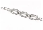 Ατσάλινο Βραχιόλι, 21cm, αλυσίδα, Ασημί, 2012-236A | Karma Fashion