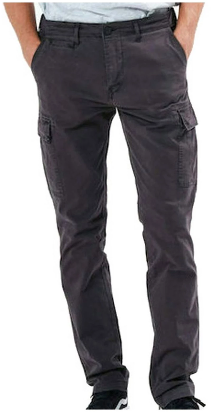 BASEHIT Ανδρικό ανθρακί cargo παντελόνι 20-212.BM42.94 GREY ...