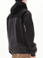 EMERSON Ανδρικό αντιανεμικό μπουφάν Bomber φλίς 222.EM10.50  EBONY/BLACK