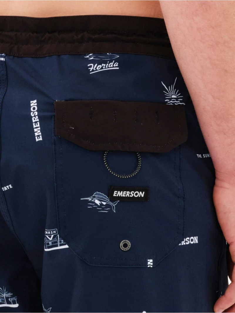 EMERSON Ανδρικό μαγιό σόρτς boardshort 49εκ 231.EM524.19CR  PR356 NAVY
