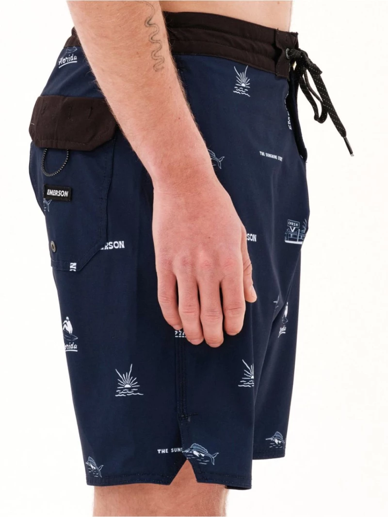 EMERSON Ανδρικό μαγιό σόρτς boardshort 49εκ 231.EM524.19CR  PR356 NAVY
