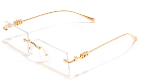 Olympus Hippolite Gold Blue Light Γυναικεία Γυαλιά Οθόνης σε Χρυσό Χρώμα και Ορθογώνιο Φακό