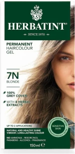 Herbatint Permanent Haircolor Gel 7N Φυτική Βαφή Μαλλιών Ξανθό 150ml