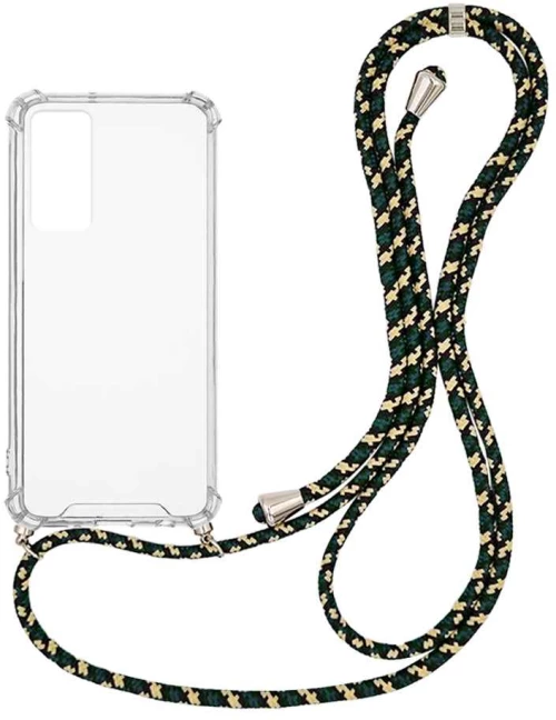 Θήκη Σιλικόνης με Κορδόνι Sonique Armor Clear Xiaomi Xiaomi 12 / Xiaomi 12X 5G Rainbow Πράσινο - Sonique - Rainbow Πράσινο - Xiaomi 12, Xiaomi 12X 5G