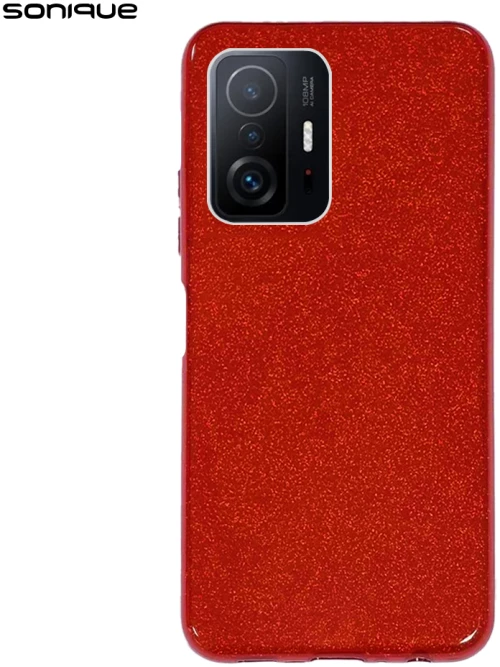 Θήκη Σιλικόνης Sonique Shiny Xiaomi Xiaomi 11T / Xiaomi 11T Pro Κόκκινο - Sonique - Κόκκινο - Xiaomi 11T, Xiaomi 11T Pro