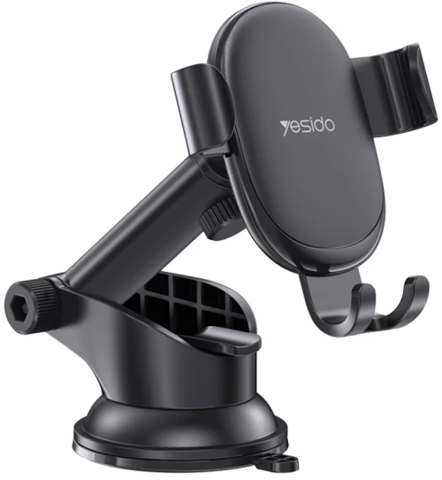 Yesido - Car Holder (C120) - Gravity Grip, Extendable Arm for Dashboard, Windshield - Black