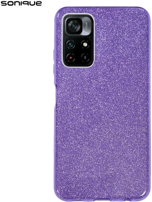 Θήκη Σιλικόνης Sonique Shiny Xiaomi Poco M4 Pro 5G / Redmi Note 11s 5g Μωβ - Sonique - Μωβ - POCO M4 Pro 5G, Redmi Note 11s 5g