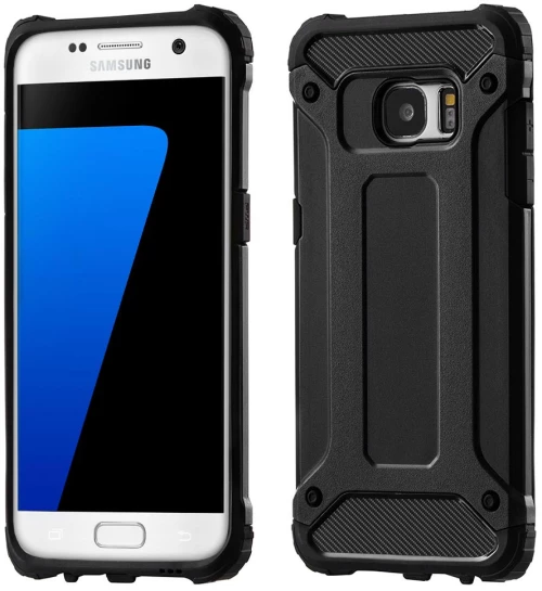 Techsuit - Hybrid Armor - Samsung Galaxy S7 Edge - Black