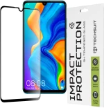 Techsuit - 111D Full Cover / Full Glue Glass - Huawei P30 Lite / P30 Lite New Edition - Black