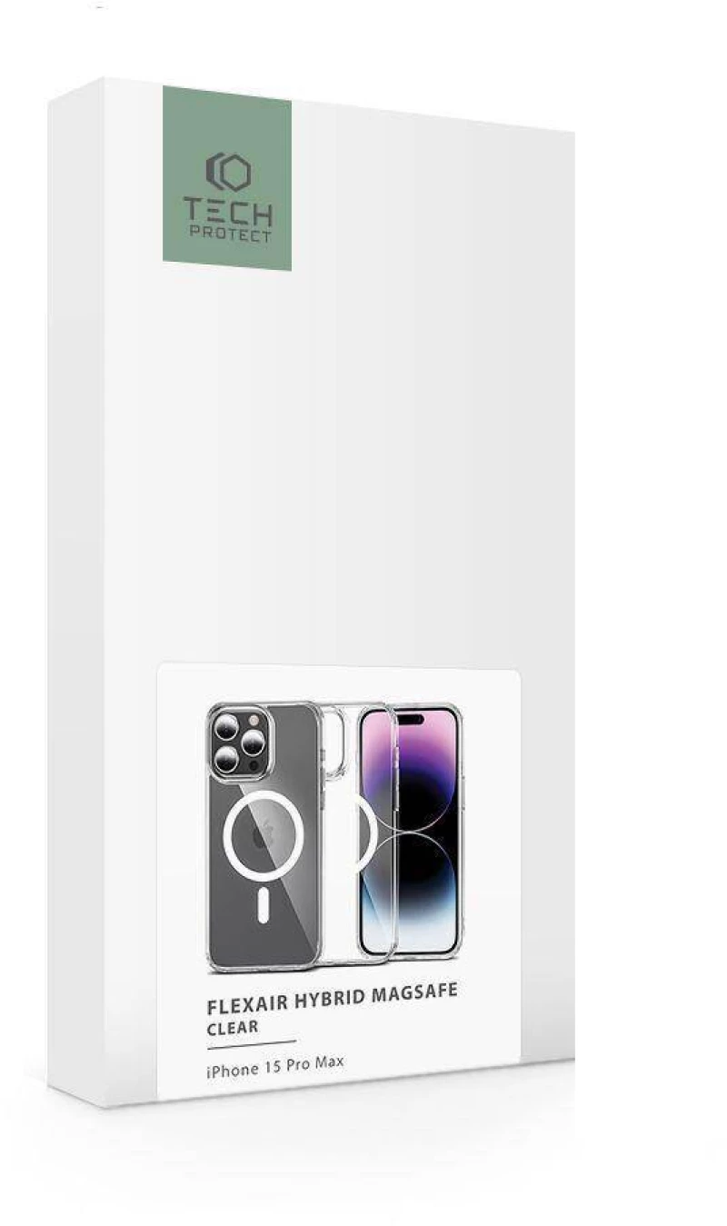 Case APPLE IPHONE 15 PRO Tech-Protect FlexAir Hybrid MagSafe transparent