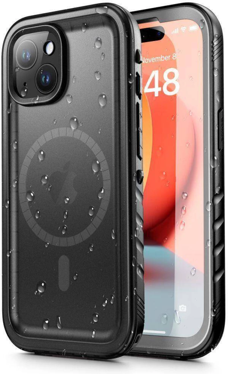 Case APPLE IPHONE 15 PLUS Tech-Protect Shellbox IP68 MagSafe black