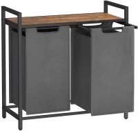 Vasagle 2 Compartment Laundry Basket 2x46Lt (BLH201G01) (VASBLH201G01)