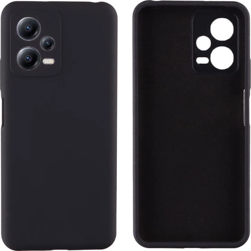 IDOL 1991 ΘΗΚΗ XIAOMI REDMI NOTE 12 5G 6.67" VELVET ELITE TPU 4 SIDE FULL CAMERA PROTECTION BLACK