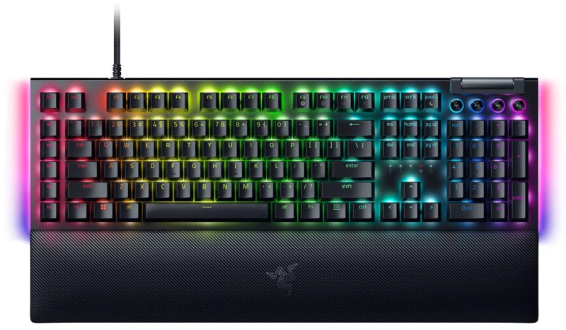 Razer BLACKWIDOW V4 - RGB Gaming Mechanical Keyboard - Underglow LED - Macro - Yellow Linear Switch