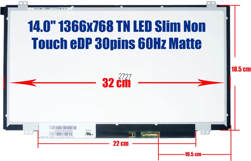 Οθόνη Laptop Lenovo ThinkPad L480T screen monitor (Κωδ.2727)
