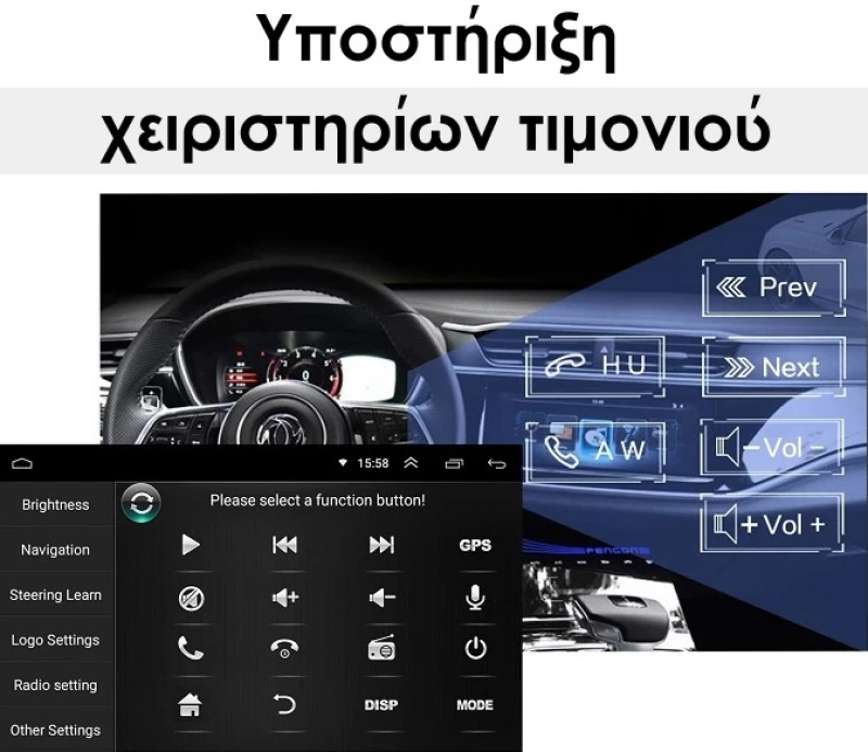 Ηχοσύστημα Αυτοκινήτου Mercedes Benz 2DIN (USB/WiFi) με Οθόνη 10" PS-112868