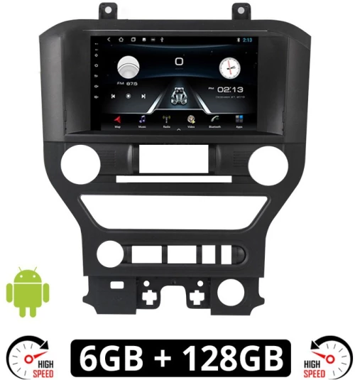 FORD MUSTANG (2015 - 2020) Android οθόνη αυτοκίνητου 6GB με GPS WI-FI (ηχοσύστημα αφής 9" ιντσών OEM Youtube Playstore MP3 USB Radio Bluetooth Mirrorlink εργοστασιακή, 4x60W, AUX)