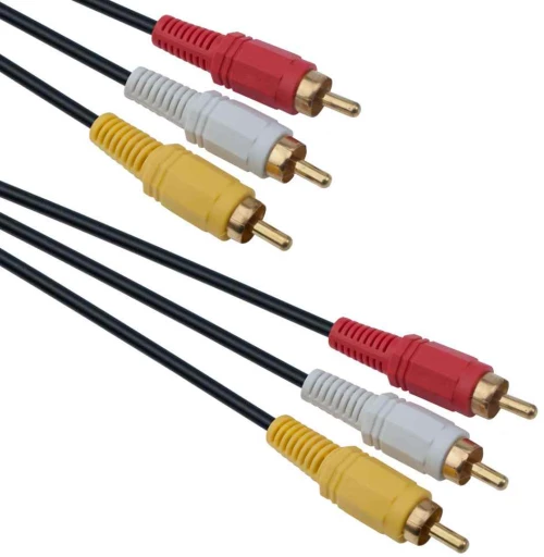 Καλώδιο DeTech 3xRCA Μ/Μ, High Quality, 3m - 18119