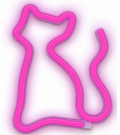 Forever® Light Διακοσμητικό Φωτιστικό Cat Pink Neon USB & Battery