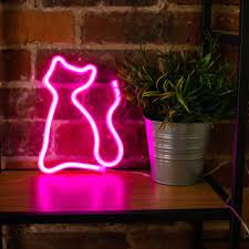 Forever® Light Διακοσμητικό Φωτιστικό Cat Pink Neon USB & Battery